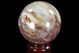 Bargain, Colorful Petrified Wood Sphere - Madagascar #92389-1